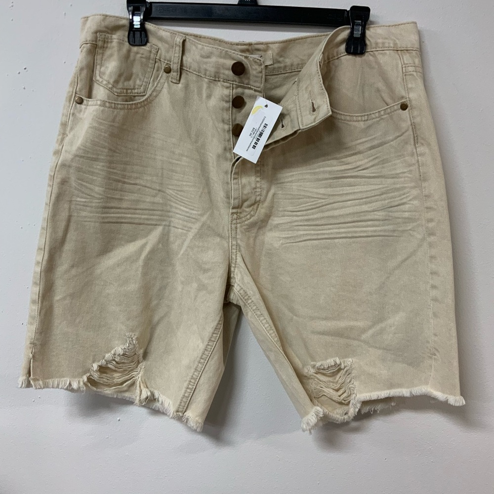 Easel Tan Jean Shorts for Women